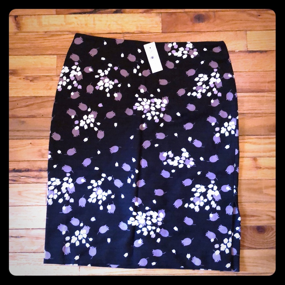 Floral pencil skirt